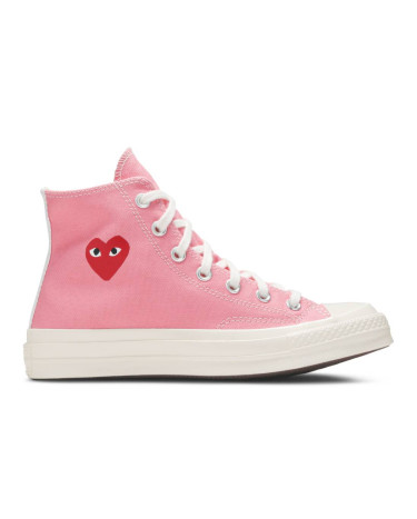 Кеды Converse x Comme Des Garcons Play Chuck 70 High Pink 168301C