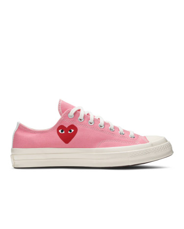 Кеды Converse x Comme Des Garcons Play Chuck 70 Low Bright Pink 168304C