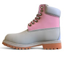 Timberland Classic 6-Inch Boot Pink Gray З ФЛІСОМ